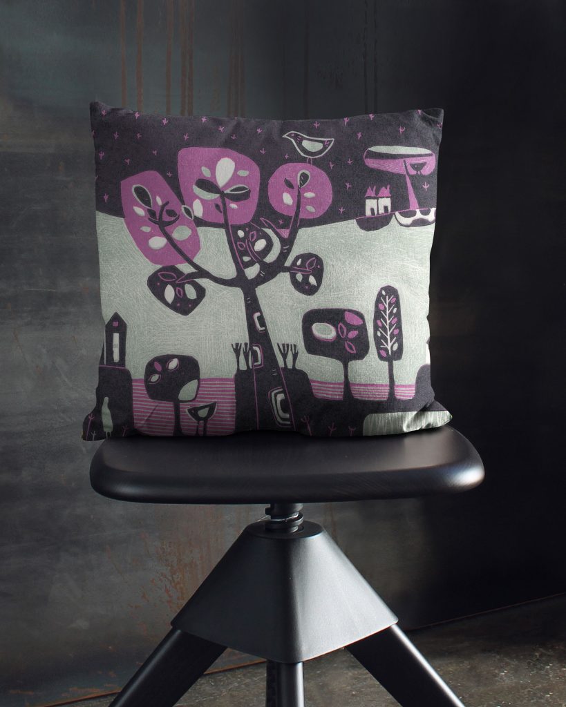 decorative pillow cover purple