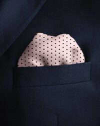 کسسوری کلاسیک صورتی با خال مشکی