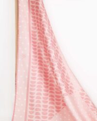 مینی اسکارف صورتی ساده – اکسسوری ظریف برای مو و گردن